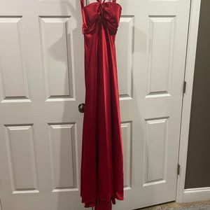 Sleek Red Prom Dress